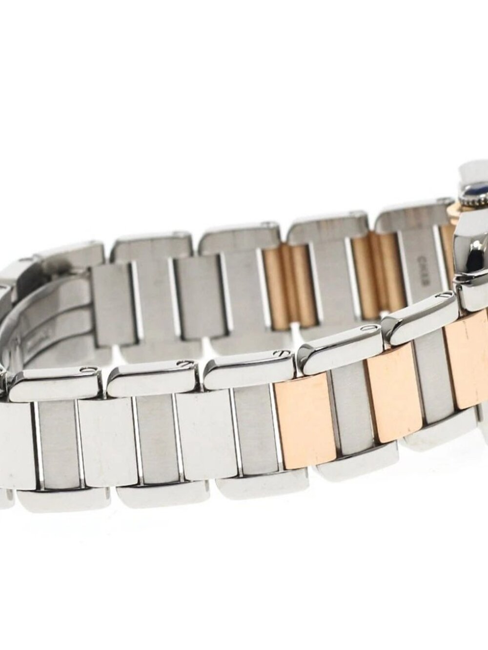 CARTIER Tank Anglaze SM W5310036 PG2 tone Silver Dial Quartz Ladies Watch_808776 - Picture 6 of 7
